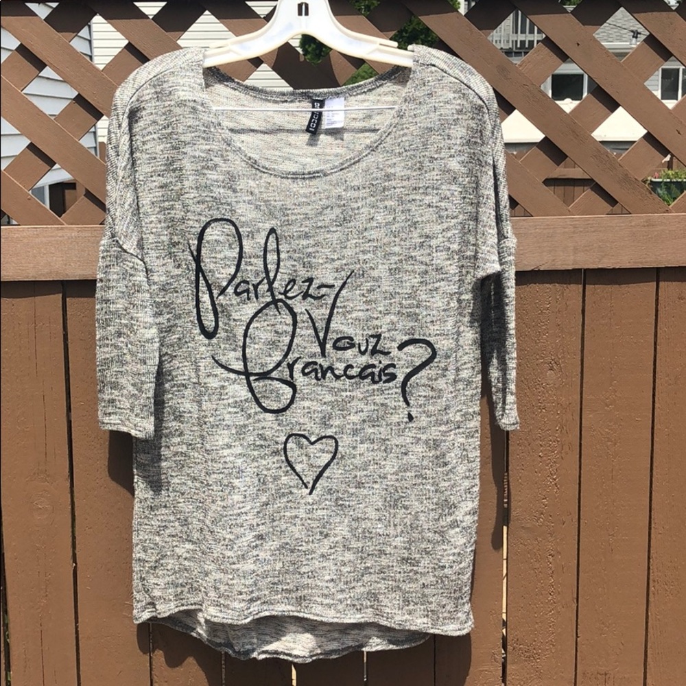 parlez-vous français sweater top